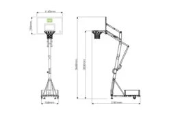EXIT® Galaxy Basketballanlage Mobil -All Sport Verkauf B6624 A09 ecommerce