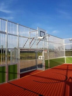 Zulage Soccer-Court ARENA PRO PLUS: Alu-Gitter-Konstruktion Stirnseitig