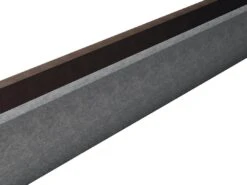 Graue Prallschutzbohle