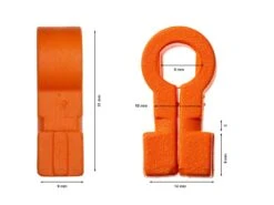 Kunststoffnetzhalter, Orange 10 Stück 7 Kunststoffnetzhalter, Orange 10 Stück -All Sport Verkauf F5489 masse ecommerce