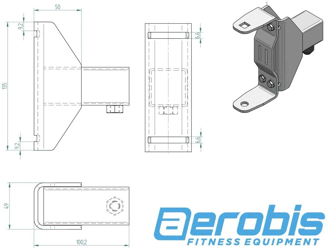 Aerobis® Schienenadapter Für Kinetic Trainer 3 Aerobis® Schienenadapter Für Kinetic Trainer – Bild 3