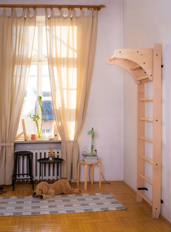 BenchK® Sprossenwand 111 Mit Klimmzugbügel 2 BenchK® Sprossenwand 111 Mit Klimmzugbügel – Bild 2