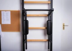 BenchK® Sprossenwand 523B Mit Klimmzugstange, Dip-Bügel & Trainingsbank -All Sport Verkauf K2388 A08 ecommerce