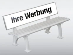 Werbebank Freiburg Mit Bedruckbarer GFK Lehne